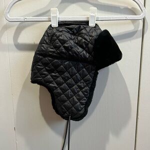 UGG Black Quilted Trapper Hat